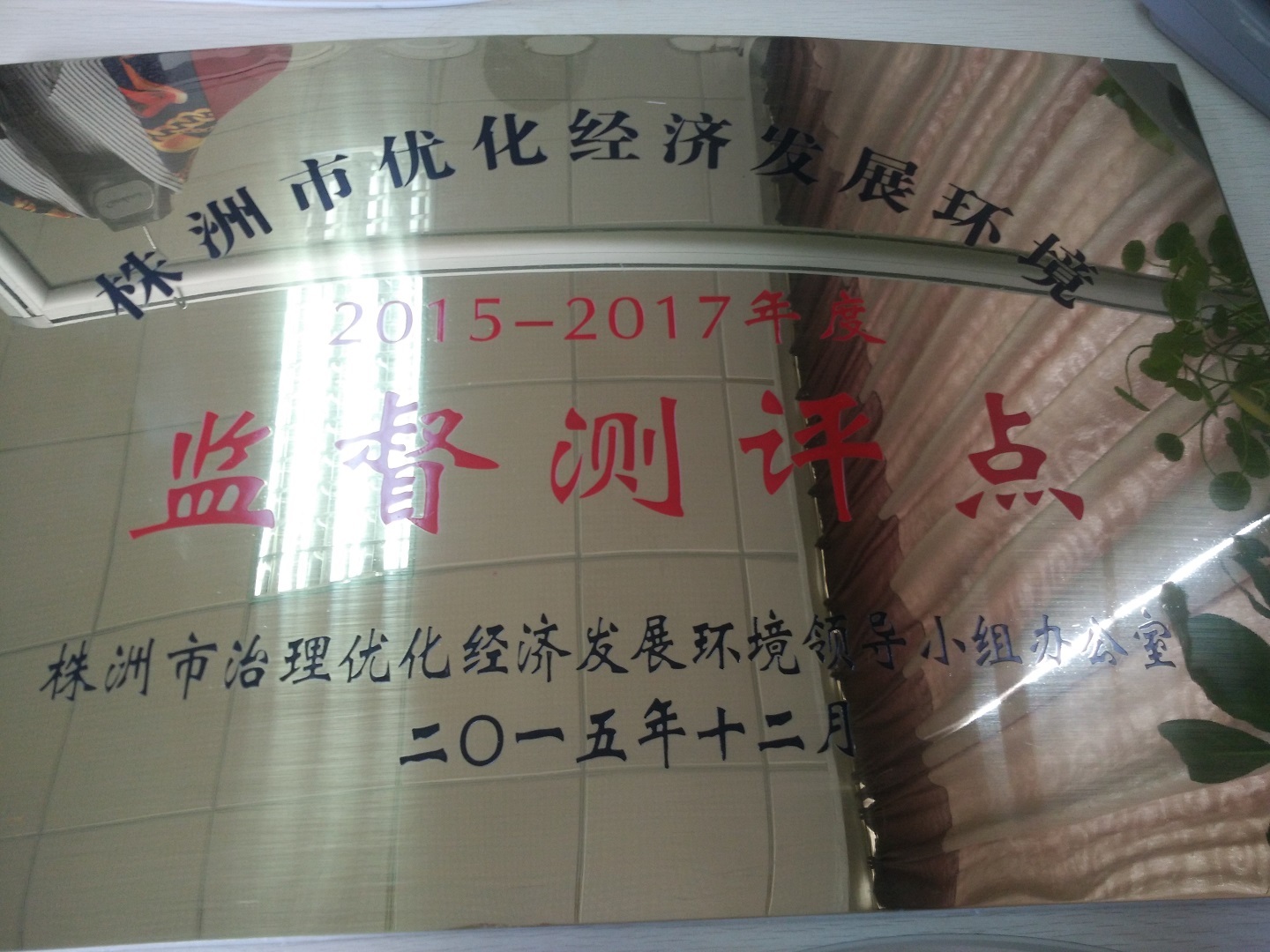 2015-2017株洲市優化經(jīng)濟發(fā)展環境監督測評點